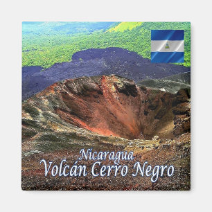 Aimant zNI007 VOLCANO CERRO NEGRO, Nicaragua, Fridge