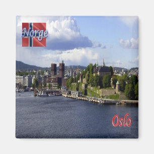 Aimant zNO004 OSLO, Norvège, Europe, Réfrigérateur