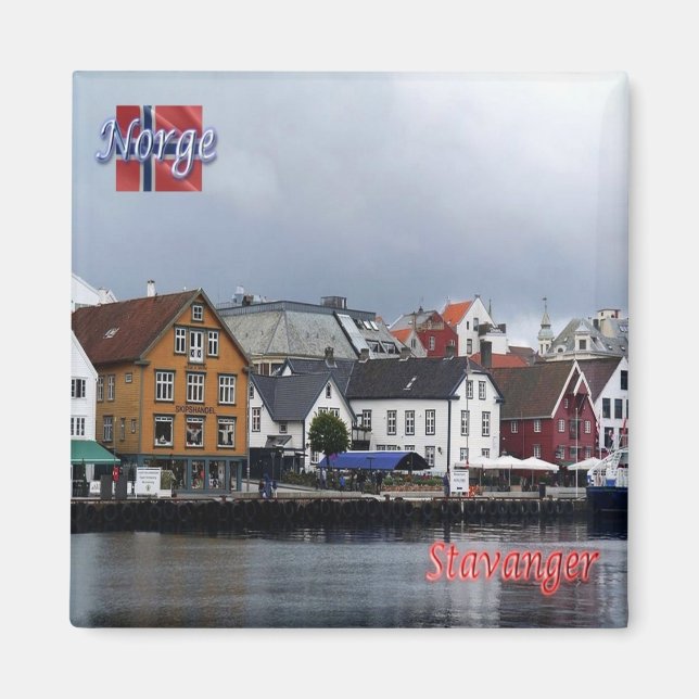 Aimant zNO010 STAVANGER, Norvège, Europe, Frigo (Devant)