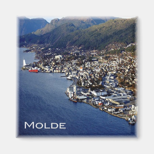 Aimant zNO012 MOLDE, Norvège, Europe, Fridge (Devant)
