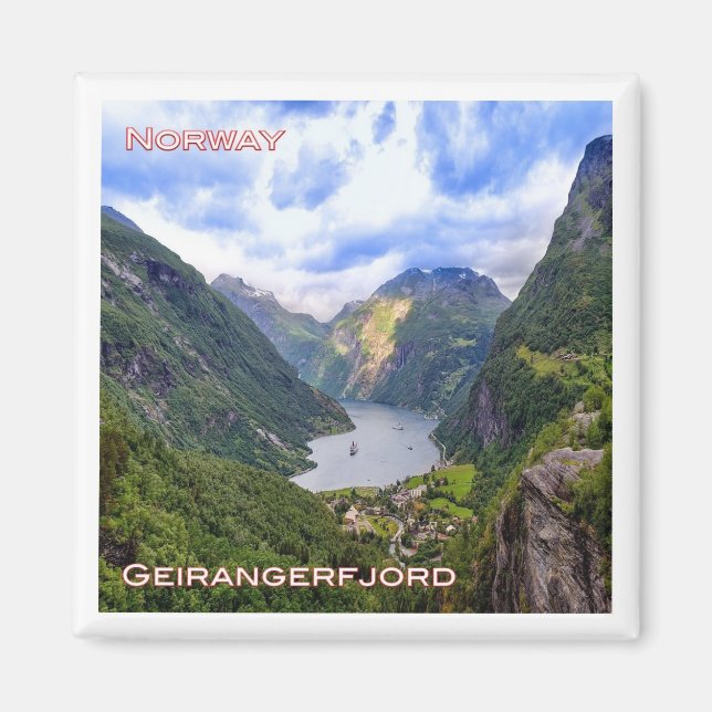 Aimant zNO019 GEIRANGERFJORD, Norvège, Europe, Fridge (Devant)