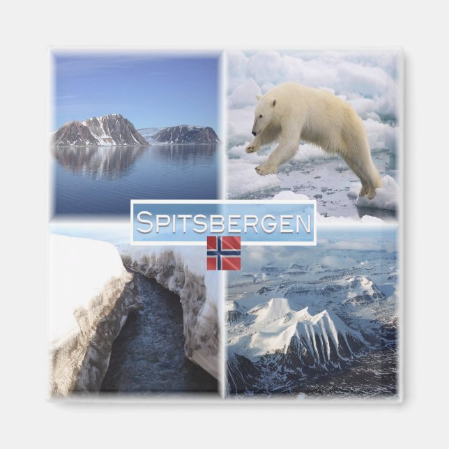 Aimant zNO029 SPITSBERGEN, Norway, Europe, Fridge (Devant)