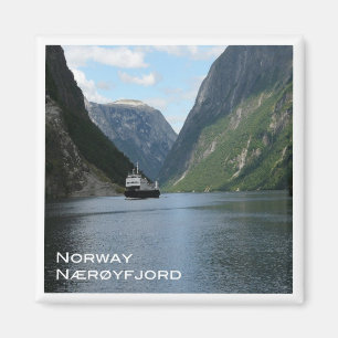 Aimant zNO091 NAERØYFJORD GUDVANGEN, bateau ferry, Norvèg