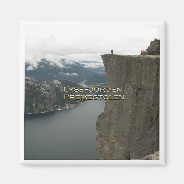 Aimant zNO100 LYSEFJORDEN PREIKESTOLEN, Norvège, Frigo (Devant)