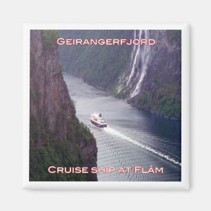 Aimant zNO123 GEIRANGERFJORD, MSC Kong Harald, Norvège,