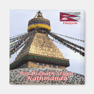 Aimant zNP014 BOUDHANATH STUPA, Katmandou, Népal, Frigo