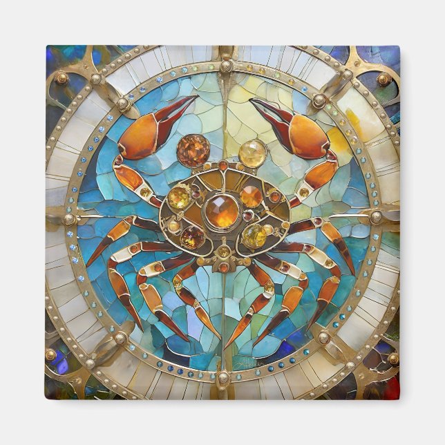 Aimant Zodiaque - Cancer Le Crabe (Devant)