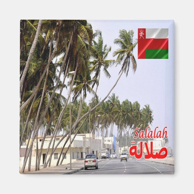 Aimant zOM007 SALALAH, Oman, Asie, réfrigérateur (Devant)