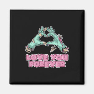 Aimant Zombie Classic - Squelette Coeur Et Mains