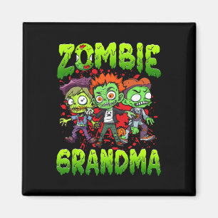 Aimant Zombie Grand-mère Halloween Costume famille Corres