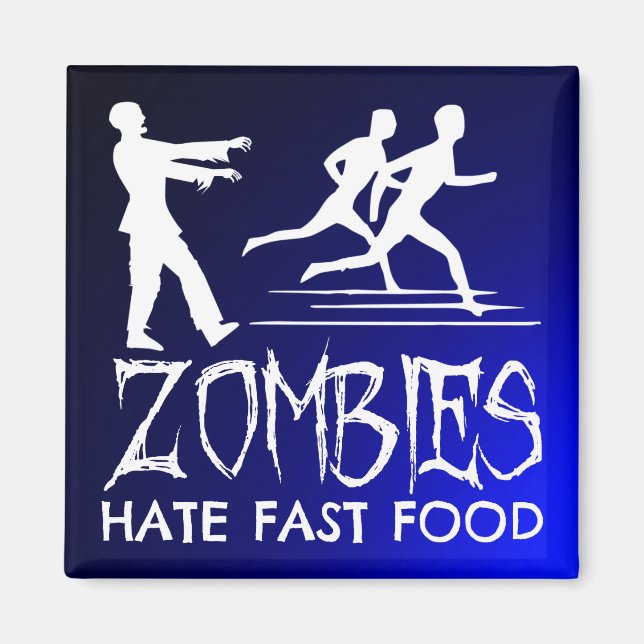 Aimant Zombies Hait Fast Food (Devant)