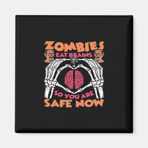 Aimant Zombies Manger Cerveaux Classique