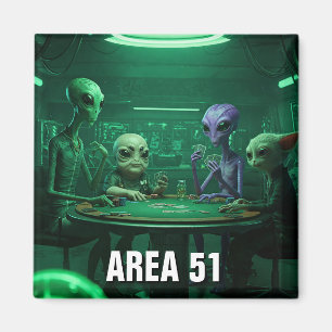 Aimant Zone 51 Nevada Aliens poker