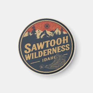 Aimant Zone sauvage de Sawtooth Idaho Montagne Randonnée