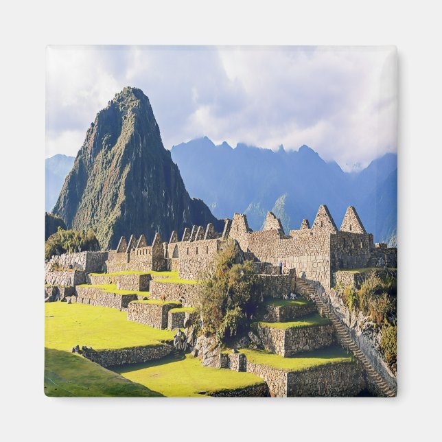 Aimant zPE003 MACHU PICCHU, Pérou, Amérique, Réfrigérateu (Devant)