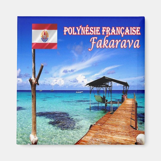 Aimant zPF011 FAKARAVA, Polynésie française, Océanie, Fri (Devant)