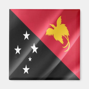 Aimant zPG002 WAVING FLAG PAPUA NOUVELLE GUINÉE, Réfrigér