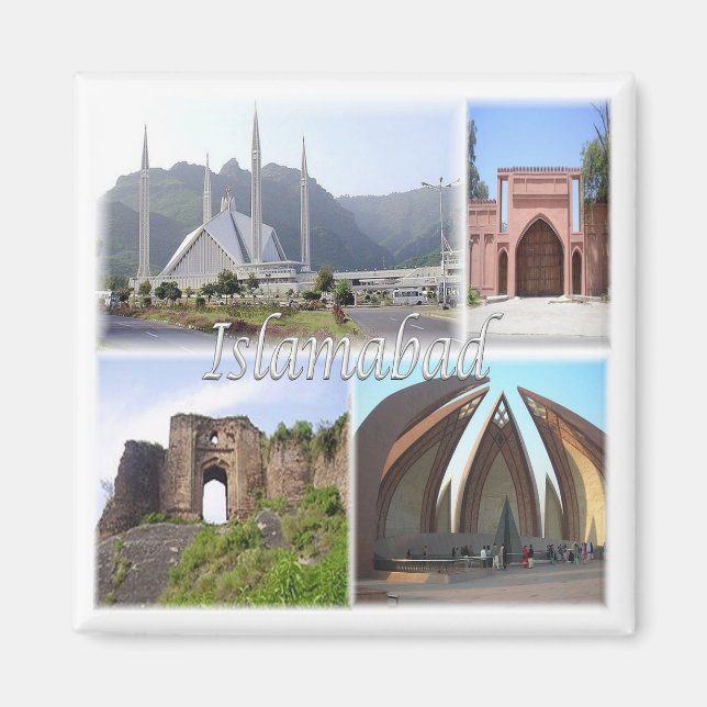 Aimant zPK013 mosaïque de ISLAMABAD, Pakistan, Asie, Frid (Devant)