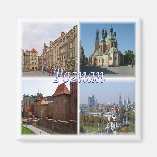 Aimant zPL008 POZNAN, Pologne, Europe, Fridge (Devant)