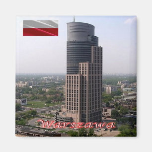 Aimant zPL012 WARSAW Trade Tower, Poland, Europe, Fridge