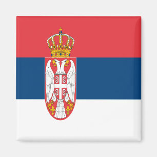 Aimant zRS001 DRAPEAU SERBE SERBIE, Europe, Réfrigérateur