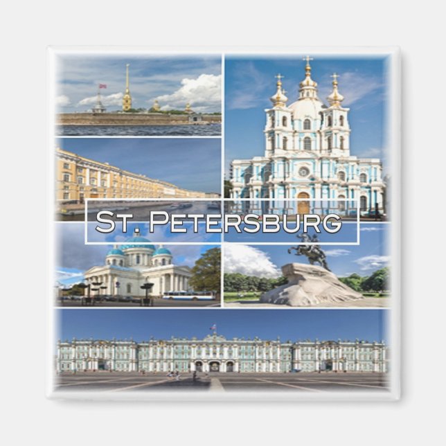 Aimant zRU004 SAINT PETERSBURG, Russie, Europe, Fridge (Devant)
