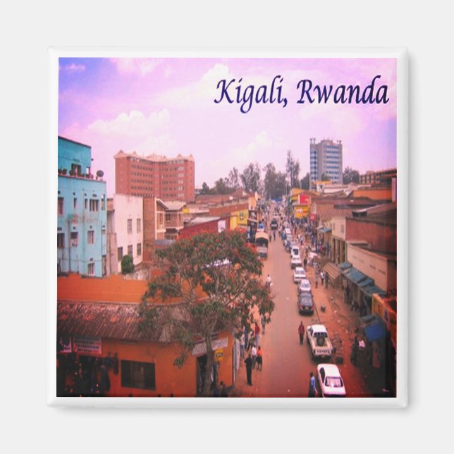 Aimant zRW005 KIGALI, Rwanda, Afrique, Réfrigérateur (Devant)