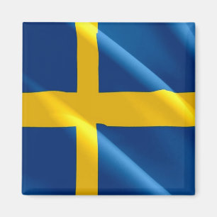 Aimant zSE002 SWEDISH agitant DRAPEAU SUÈDE, Réfrigérateu