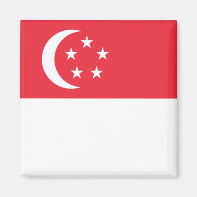 Aimant zSG001 Singapour FLAG Singapour, Fridge (Devant)