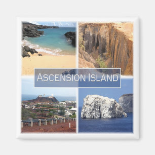 Aimant zSH002 ASCENSION ISLAND, Mosaic, Afrique, Réfrigér