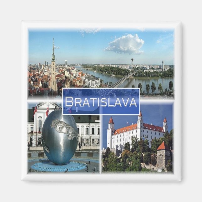 Aimant zSK003 BRATISLAVA, Slovaquie, Europe, Frigo (Devant)