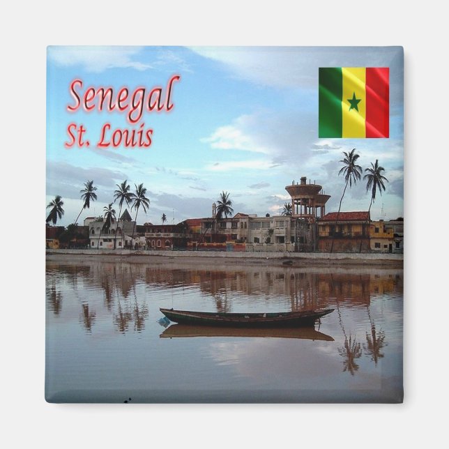 Aimant zSN011 SAINT LOUIS, Sénégal, Afrique, Frigo (Devant)
