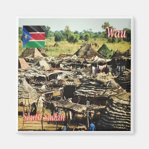 Aimant zSS005 WAU, Huts à l'extérieur, Soudan du Sud, Afr