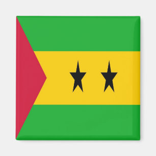Aimant ZST001 SAO TOMÈ et PRINCIPE, Drapeau, Afrique