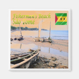 Aimant ZST005 SAO TOME', Plage des pêcheurs, Afrique, Réf
