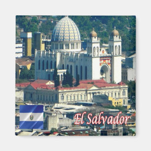 Aimant zSV005 EL SALVADOR, Cathédrale, Amérique, Frigo