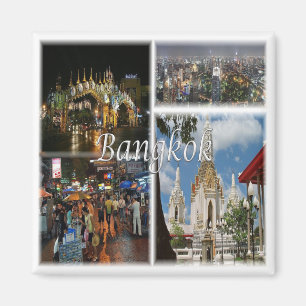 Aimant zTH008 mosaïque de BANGKOK, Thaïlande, Asie, Fridg