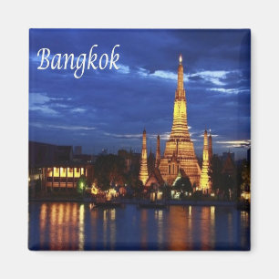 Aimant zTH016 BANGKOK par nuit, Thaïlande, Asie, Fridge