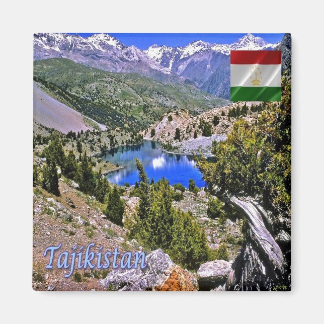 Aimant zTJ005 FANN MOUNTAINS, Tadjikistan, Asie, Fridge (Devant)