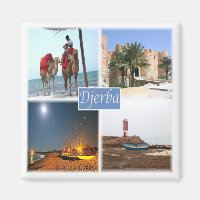 zTN017 DJERBA, Mosaïque, Tunisie, Afrique, Frigo