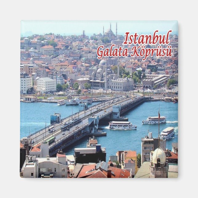 Aimant zTR016 ISTANBUL GALATA BRIDGE, Turquie, Frigo (Devant)