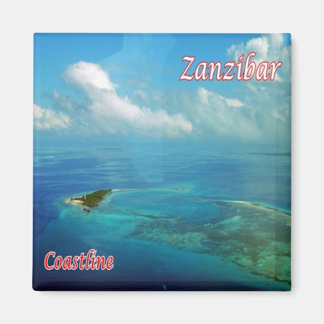Aimant zTZ018 ZANZIBAR, Littoral, Tanzanie, Afrique, Frig (Devant)