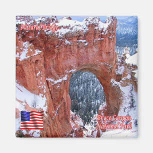 Aimant zU154 BRYCE CANYON, Pont naturel, Utah, Réfrigérat