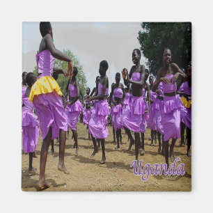 Aimant zUG004 OUGANDA, Célébrations culturelles, Afrique,