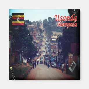 Aimant zUG007 KAMPALA, Centre-ville, Ouganda, Afrique, Fr
