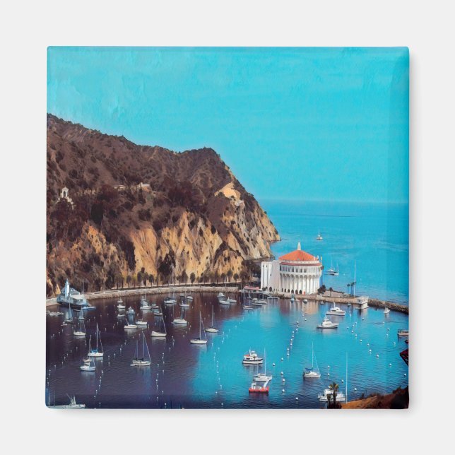 Aimant zUS009 PÈRE NOËL CATALINA ISLAND, Californie, Frid (Devant)