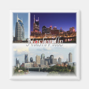 Aimant zUS052 NASHVILLE, TENNESSEE, Mosaïque, Réfrigérate