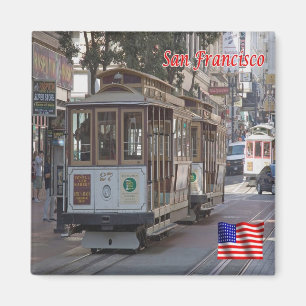 Aimant zUS062 SAN FRANCISCO, Californie, Téléphérique, Ré