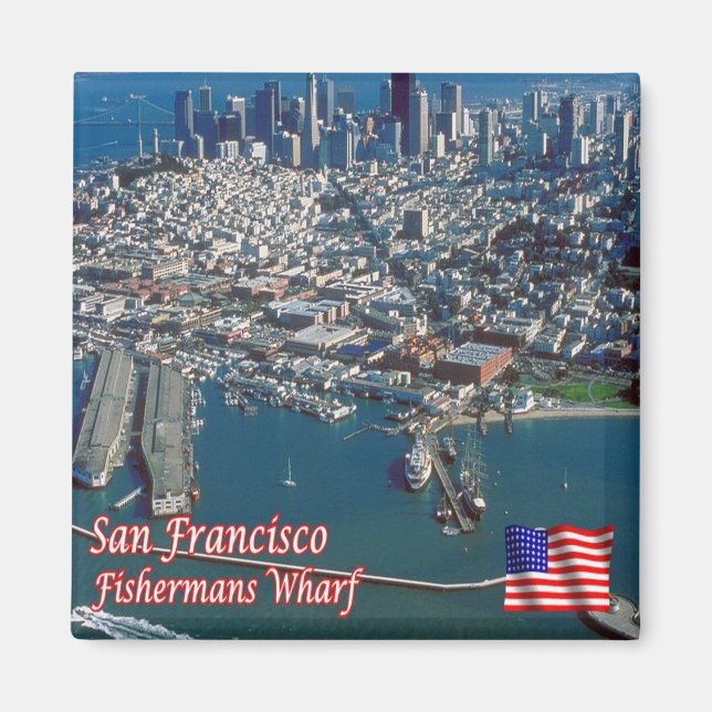 Aimant zUS075 SAN FRANCISCO, Fishermans Wharf, Frigo (Devant)