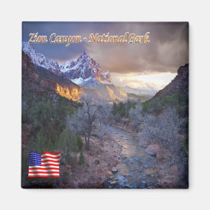 Aimant zUS116 ZION CANYON National Park, Utah, Fridge